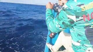 Морской джиг в Ниньчу, Фанранг с красным групером