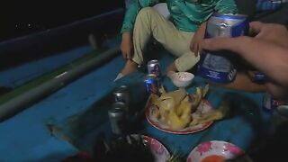 Морской джиг в Ниньчу, Фанранг с красным групером