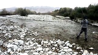 Первый день ловли кумжи в Маккензи у Текапо
