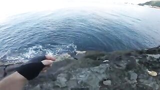 Микроджиг с болеро в Сарпи и отпущенная ласточка