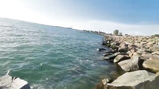 Поти, Черное море: тест спиннинга с силиконом и переход на червя