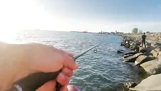 Поти, Черное море: тест спиннинга с силиконом и переход на червя