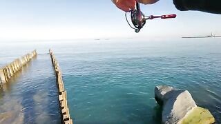 Поти, Черное море: тест спиннинга с силиконом и переход на червя