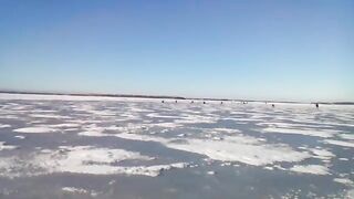 Зимняя рыбалка в Приморске 17 февраля на свале втроем