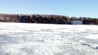 Зимняя рыбалка в Приморске 17 февраля на свале втроем