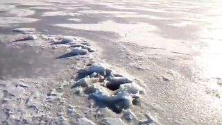 Зимняя рыбалка в Приморске 17 февраля на свале втроем