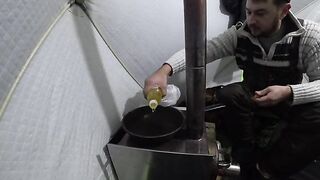 Вечерняя плотва и пара рипусов с чебуреками под Приморском