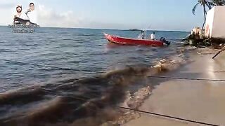 Первая рыбалка с лодки в Плая-дель-Кармен с Арчи и Уго