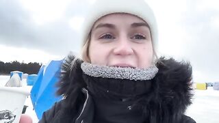 Первая подледная корюшка и обед в палатке на озере Буссе