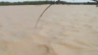 Рыбалка с лодки в Суринаме и необычная рыба с зубами