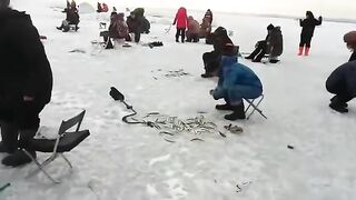 Корсаков, Сахалин: корюшка на льду и подготовка зимнего дня