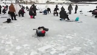 Корсаков, Сахалин: корюшка на льду и подготовка зимнего дня