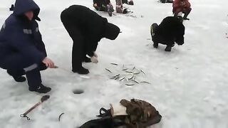 Корсаков, Сахалин: корюшка на льду и подготовка зимнего дня
