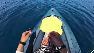 Донная ловля с каяка у Кызкалеси: красные рыбы на каждом спуске