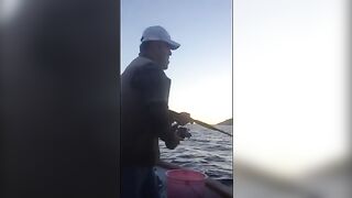 Сильная рыба на джиг у Калкана, которую вываживали с капитаном