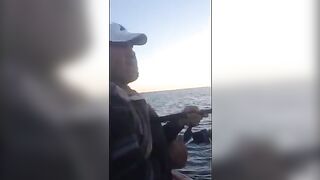 Сильная рыба на джиг у Калкана, которую вываживали с капитаном