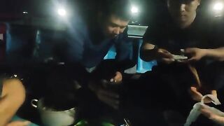 Ночная ловля с лодки на оснастку с пером у Виньхи