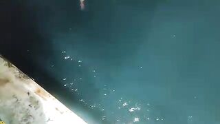 Ночная ловля с лодки на оснастку с пером у Виньхи