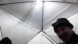 Ловля рипуса на глубине 4 метра в Приморске Казахстан
