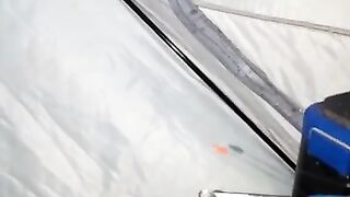 Ловля рипуса на глубине 4 метра в Приморске Казахстан