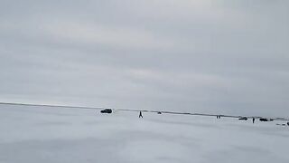 Зимний окунь в Ак-Кабаке: три лунки и 116 штук у одного