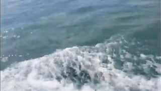 Морской выход у Байтхома на Фукуоке под дождем
