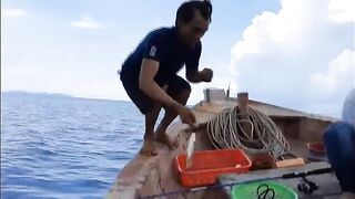 Морской выход у Байтхома на Фукуоке под дождем