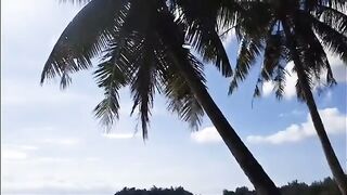 Морской выход у Байтхома на Фукуоке под дождем