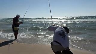 Морская телевизия на пляже Ашдода за рекой Лахиш