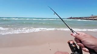 Морская телевизия на пляже Ашдода за рекой Лахиш