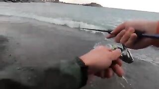 Лосось на Rapala у черноморского берега в Ризе