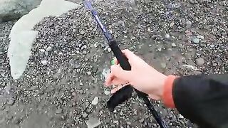 Лосось на Rapala у черноморского берега в Ризе