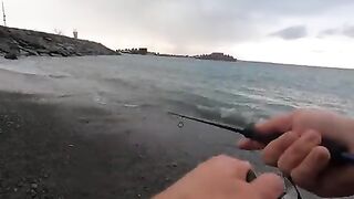 Лосось на Rapala у черноморского берега в Ризе