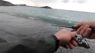 Лосось на Rapala у черноморского берега в Ризе