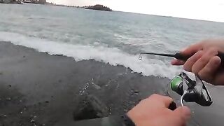 Лосось на Rapala у черноморского берега в Ризе