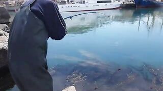 Морская ловля камбалы в Невельске на Сахалине