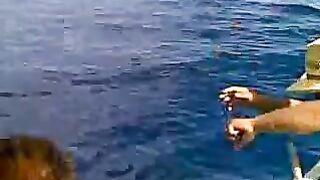 Стая морских хищников подошла к лодке у Закинфа и мы вместе вываживали