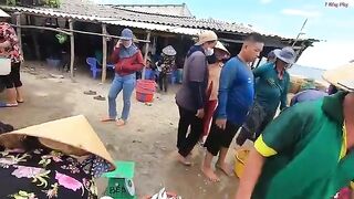 Ночной выход из Лонгхая на лодке Хоабинь за сельдью
