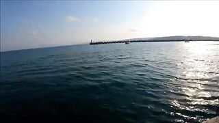 Крупная рыба на зеленую сырную насадку в Синопе