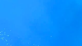 Подводная охота у Закинфа с застрявшим в камне гарпуном