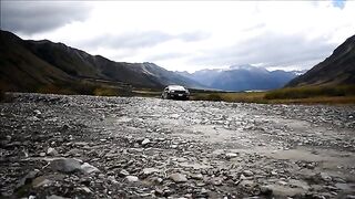 Крупная кумжа на реке Ахурири в новозеландском Маккензи