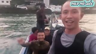 Ночной выход из Антхоя на Фукуоке: морская охота и ужин на лодке