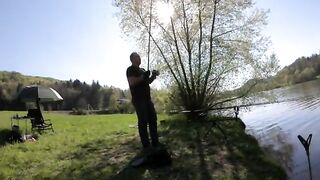 Апрельские карпы и холодная ночь на Сливнишком озере