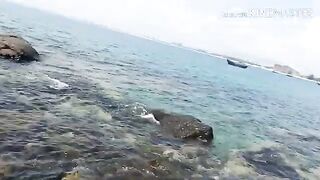 Рыбалка с друзьями на каменистом берегу Байдай у Камрани