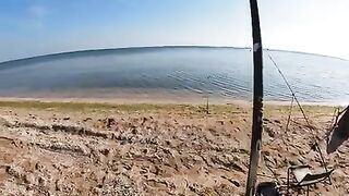 Азовское море на рассвете: ждем пеленгаса и ловим небольшую кефаль