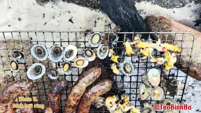 Пикник с неводом на острове Биньба: семейный день у моря и общий улов