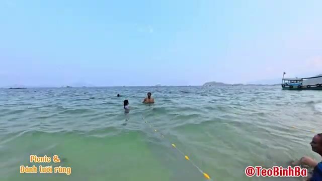 Пикник с неводом на острове Биньба: семейный день у моря и общий улов