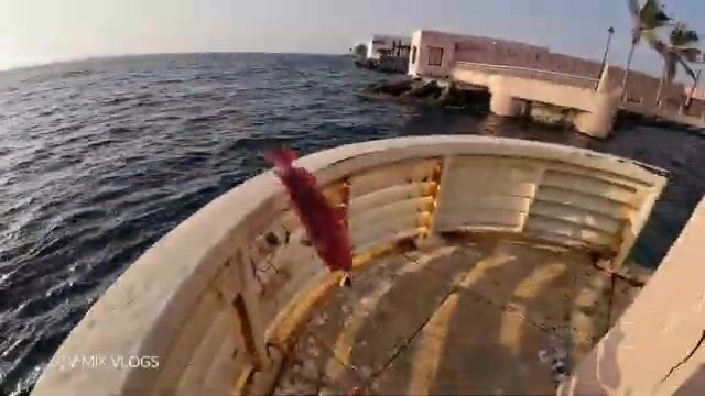 Морская рыбалка с пирса: наживка, поклевка и яркая красная рыба у берега