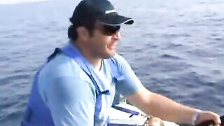 Два тунца за один выход: тяжелое вываживание у Закинфа
