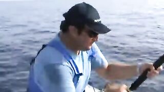 Два тунца за один выход: тяжелое вываживание у Закинфа